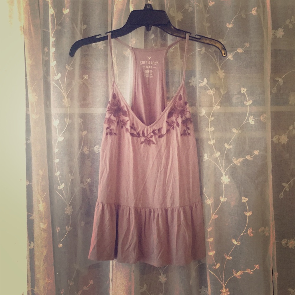 This is a cute lavender top from American Eagle.